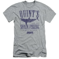 Jaws - Quints - Тенок фит кошула со краток ракав - xx -голем