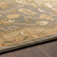 Уметнички ткајачи Демитриос Слејт Традиционален килим од 4 '6'