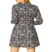 Уникатни поволни цени, женски леопард печати плетенка и разгорена фустан од А-линија