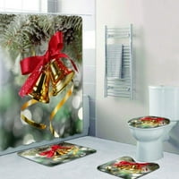 Божиќно 3д Печатење Празнична Декорација-Елементи Среќни Комплети За Туширање Во Бањата