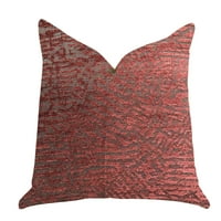 Луксузна фрлање перница во темно црвена 20in 36in