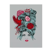 Трговска марка ликовна уметност „Илустрација на зимска кралица“ платно уметност од Рејчел Калдвел