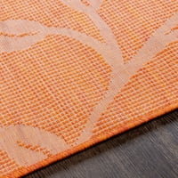 Уметнички ткајачи заслужуваат портокалово ft. In. Ft. Внатрешен килим на отворено Традиционално подрачје